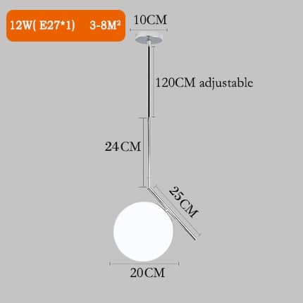 E chrome 20cm ball